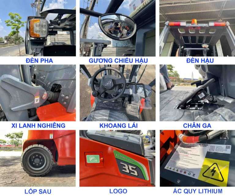 Xe Nâng Điện HeLi 3 Tấn Axit HeLi