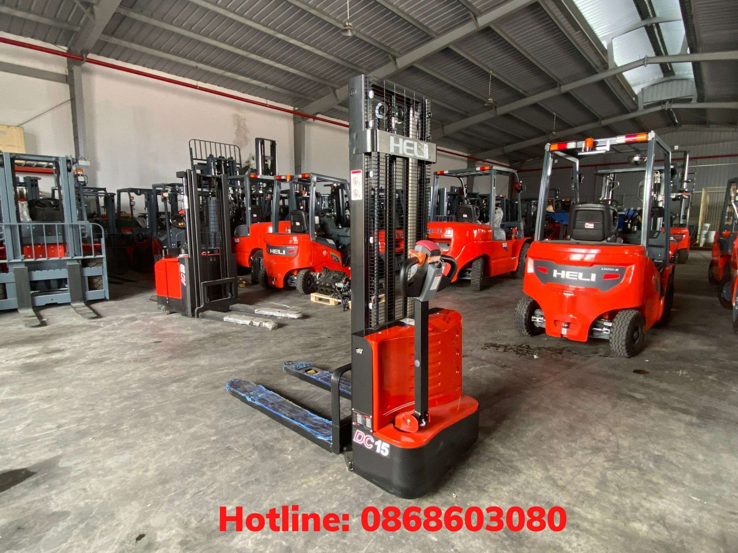 Xe nâng tay điện 1.5 tấn Heli - Model CDD15J - Xe nâng tay điện giá rẻ - Mới 100%
