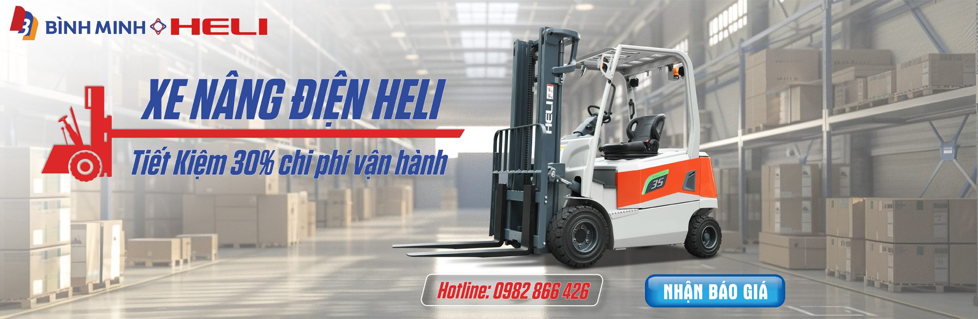 Banner xe nâng Heli