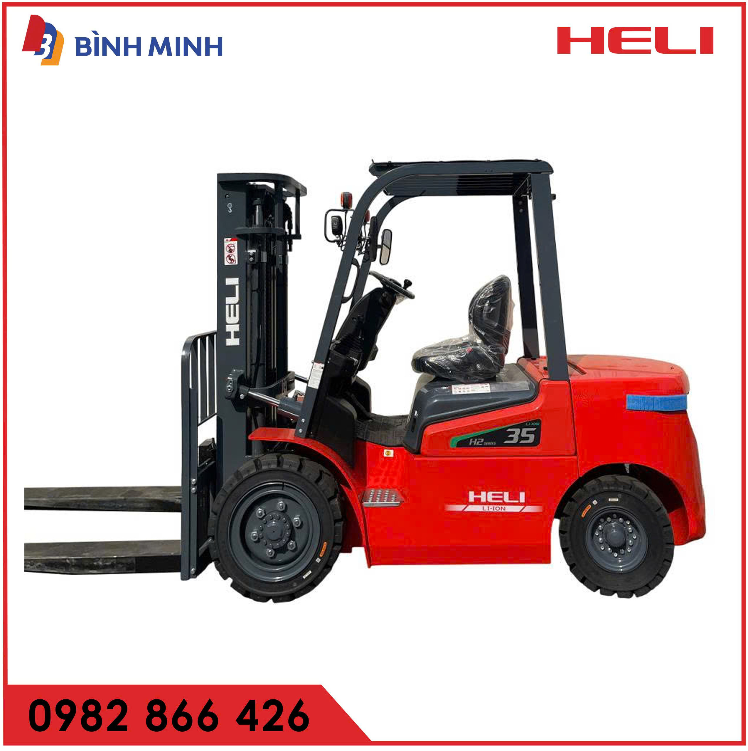 Xe nâng điện H2 lithium thiết kế mới 100%