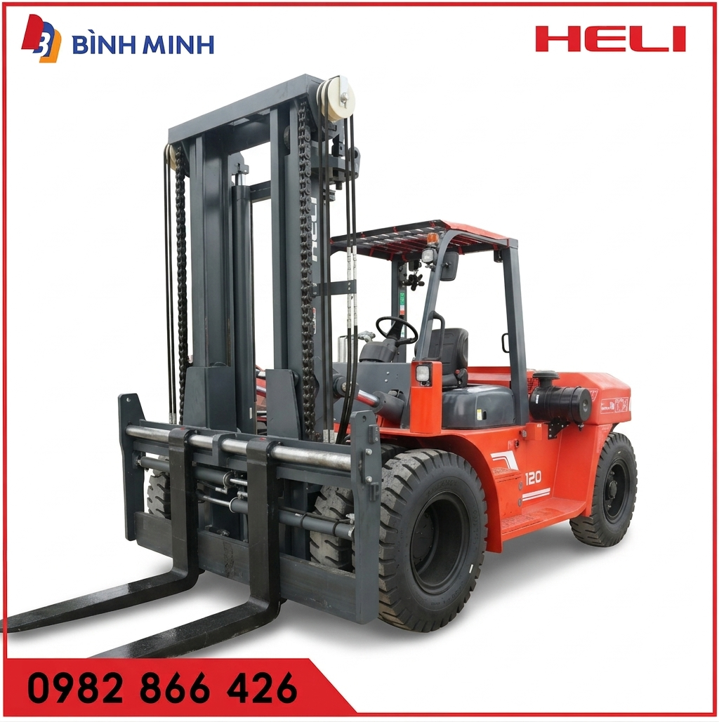 Xe nâng 12 tấn động cơ Quanchai mới 100%